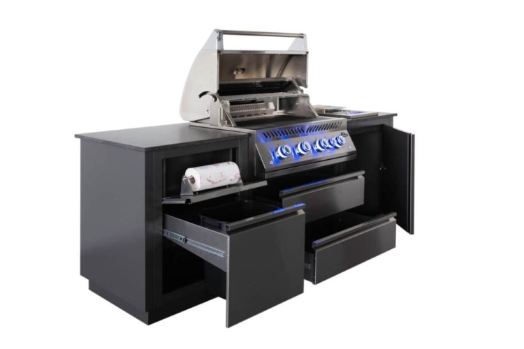 Kuchnia zewnętrzna OASIS 105, do zabudowy serii 700 o szerokości 32″ z palnikiem bocznym Sizzle Zone www.grille-bielsko.pl 4