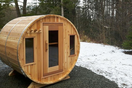 Dundalk LeisureCraft -Barrel sauna -Front window.8aaca169e8821e05773237ac10be5b73.jpg